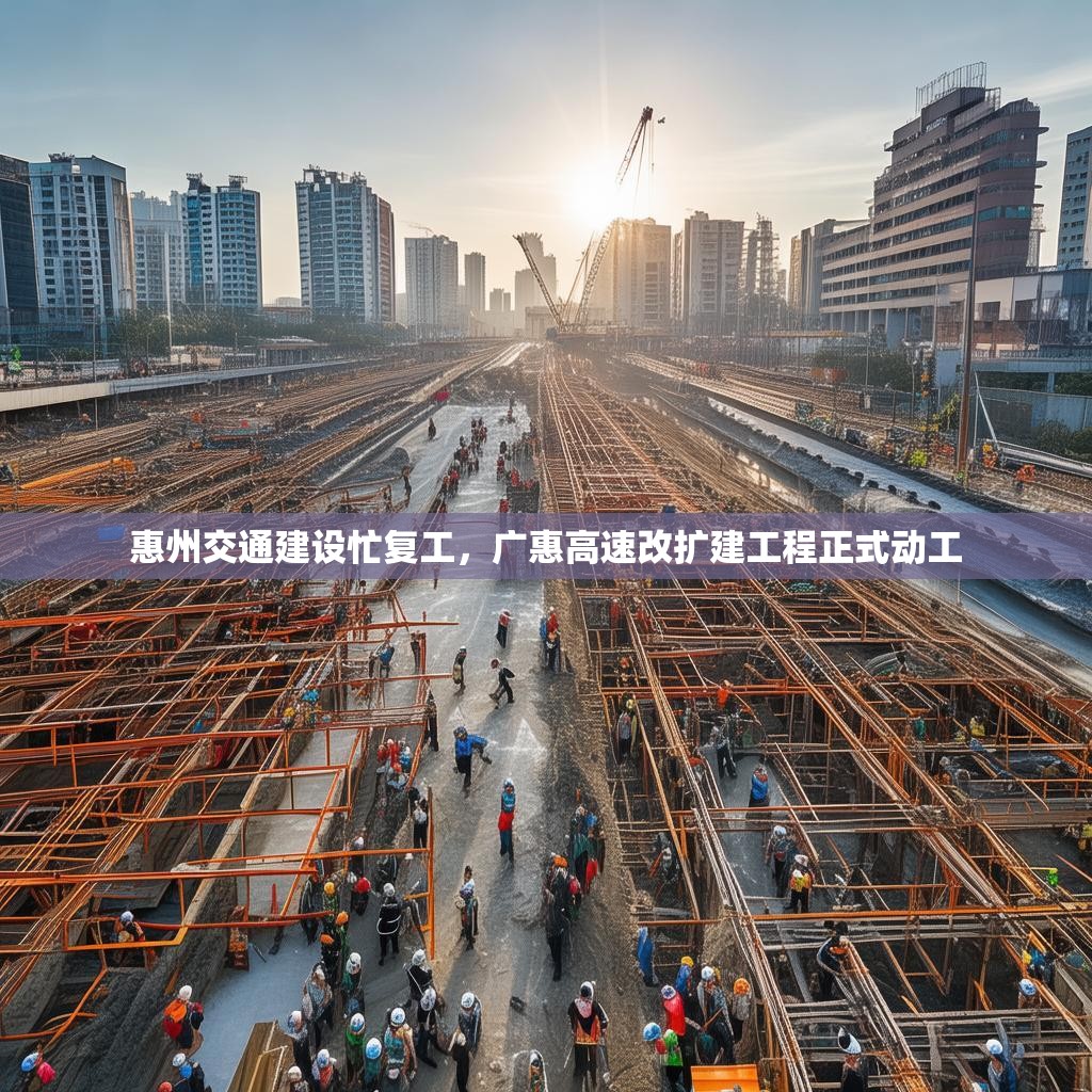 惠州交通建设忙复工，广惠高速改扩建工程正式动工