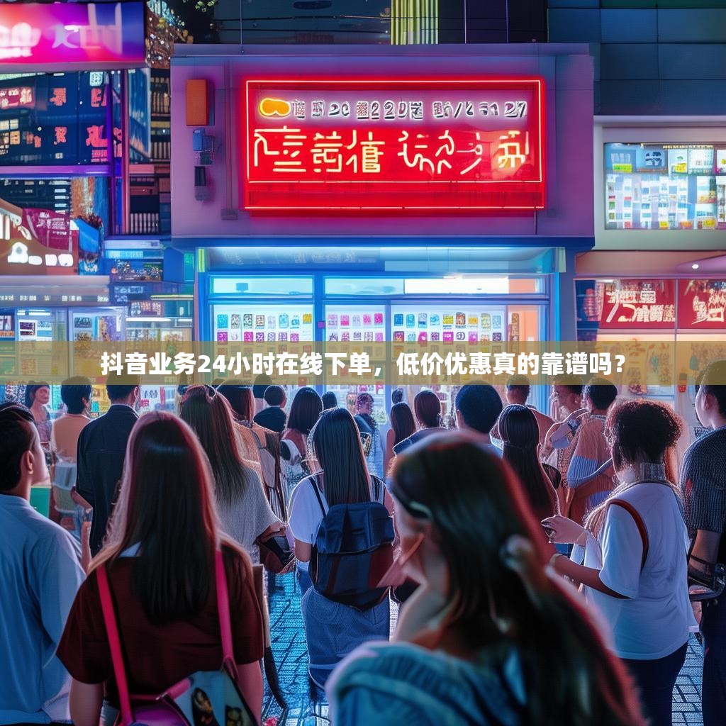 抖音业务24小时在线下单,低价优惠真的靠谱吗?