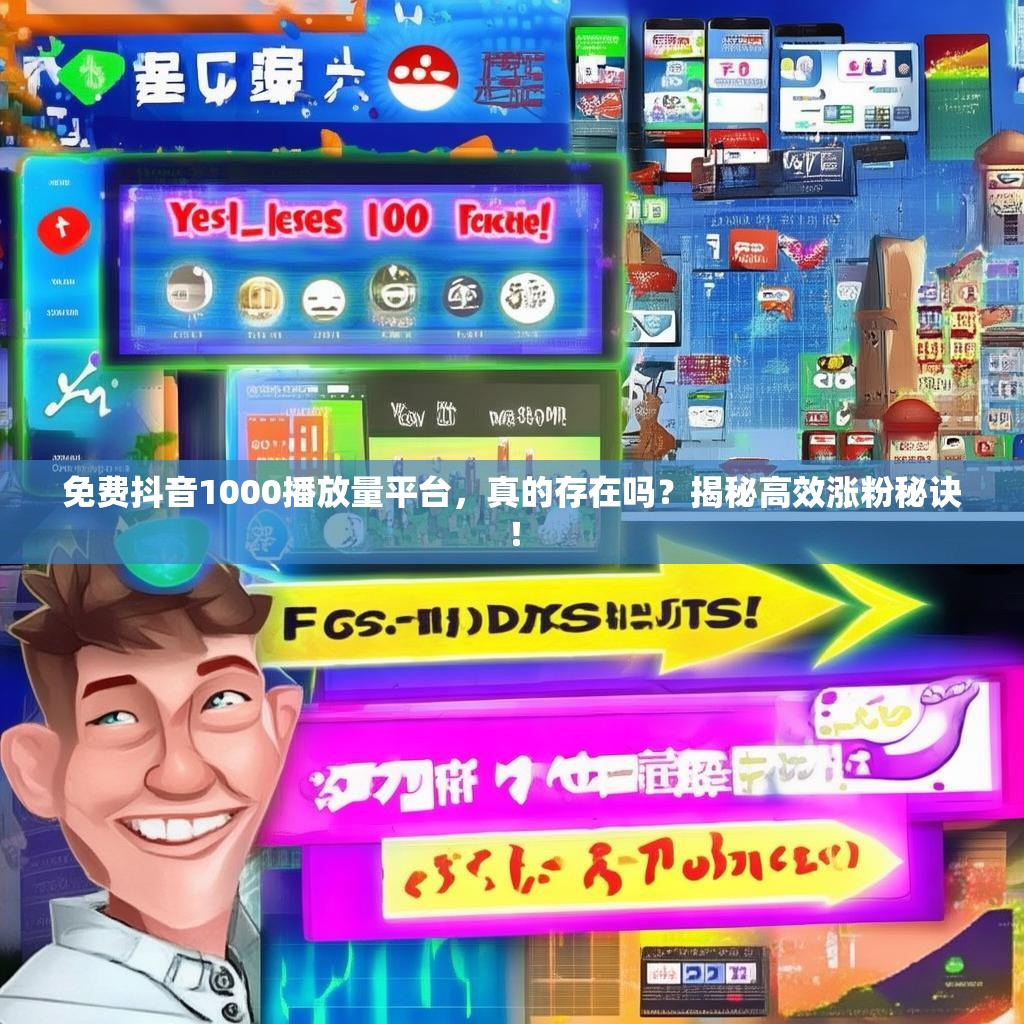 免费抖音1000播放量平台，真的存在吗？揭秘高效涨粉秘诀！