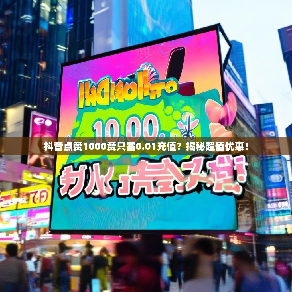 抖音点赞1000赞只需0.01充值？揭秘超值优惠！