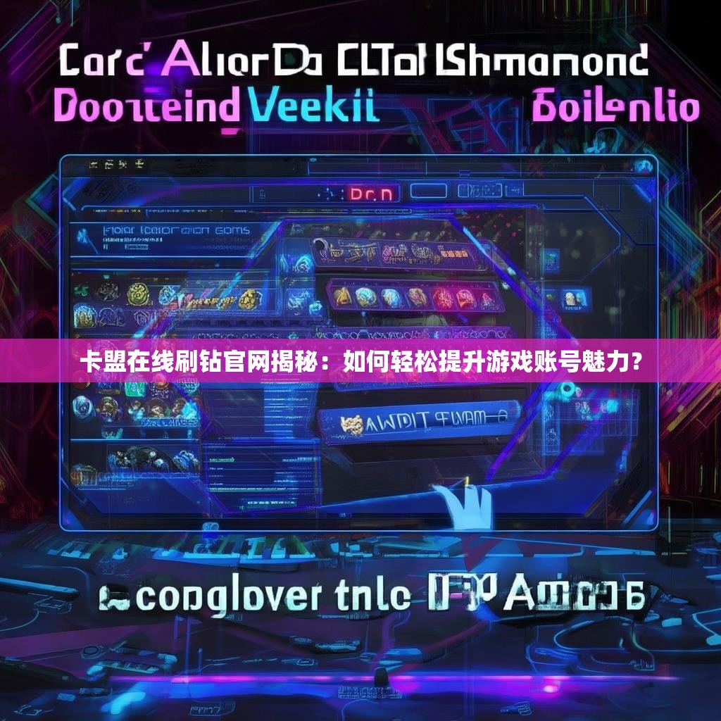 卡盟在线刷钻官网揭秘：如何轻松提升游戏账号魅力？