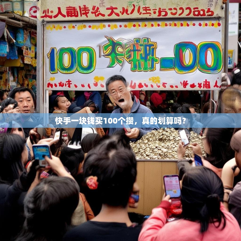 快手一块钱买100个攒，真的划算吗？