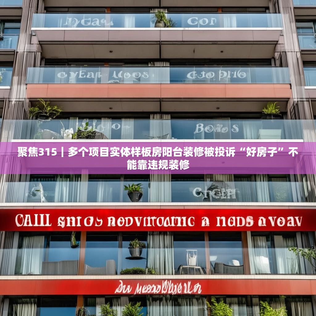 聚焦315｜多个项目实体样板房阳台装修被投诉“好房子”不能靠违规装修