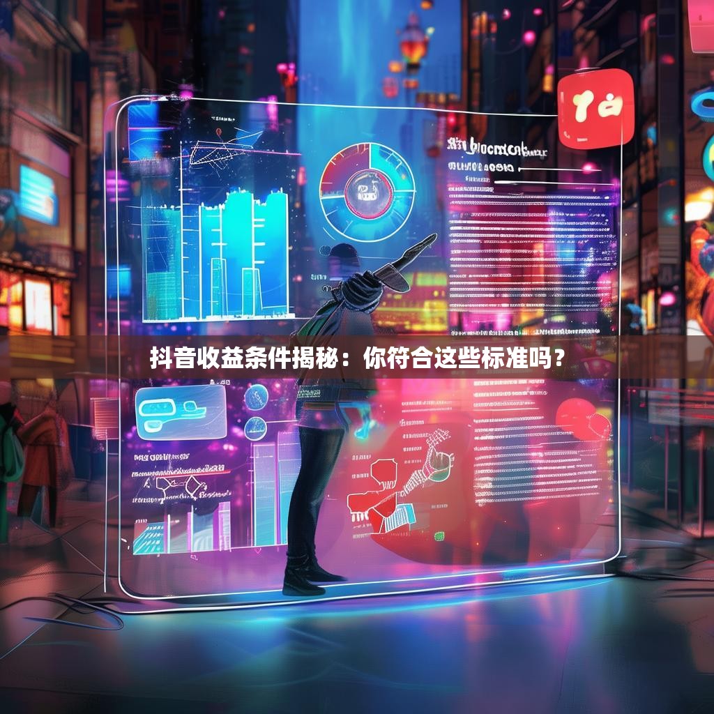 抖音收益条件揭秘：你符合这些标准吗？