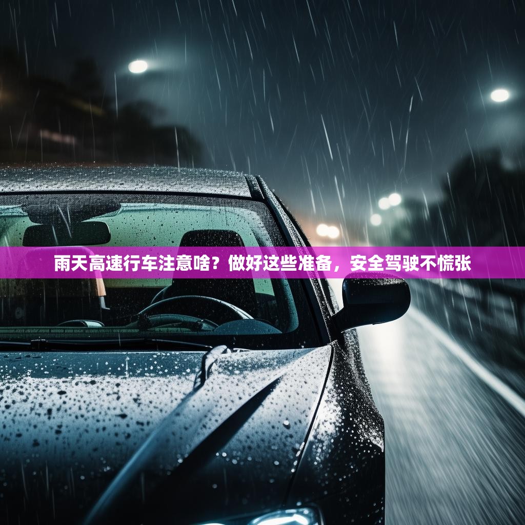 雨天高速行车注意啥？做好这些准备，安全驾驶不慌张