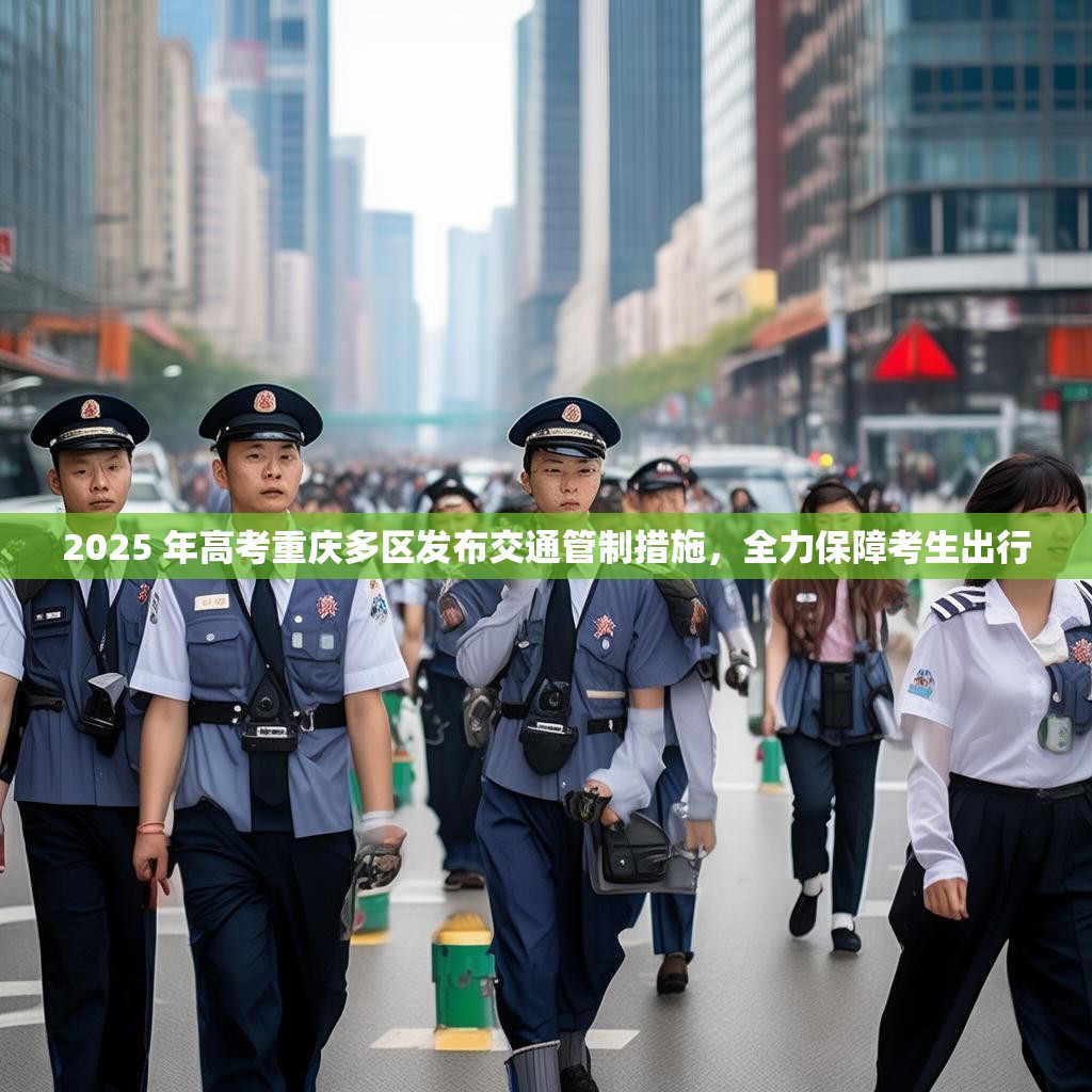 2025 年高考重庆多区发布交通管制措施，全力保障考生出行