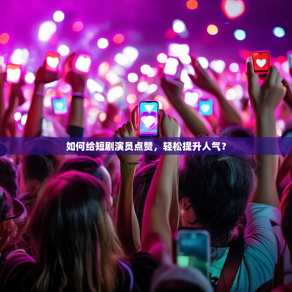 如何给短剧演员点赞，轻松提升人气？