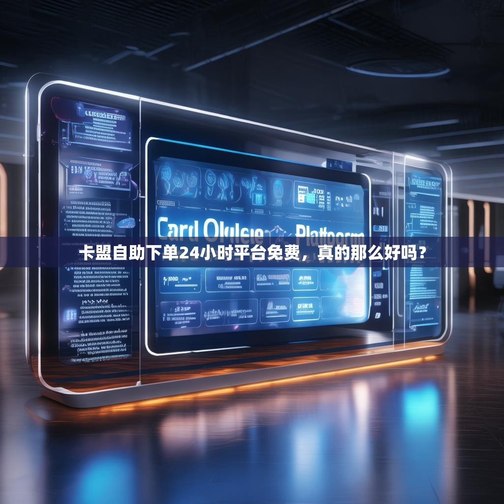 卡盟自助下单24小时平台免费，真的那么好吗？