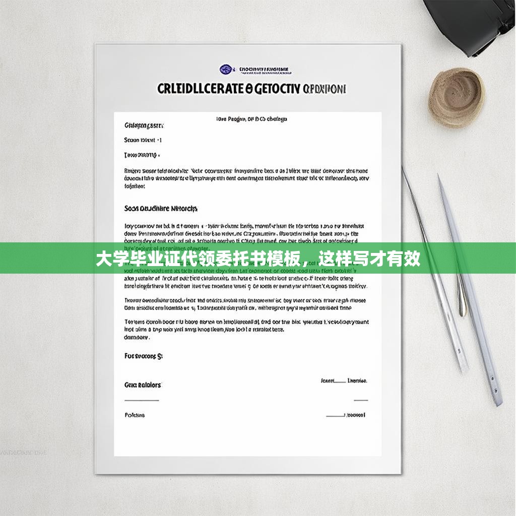 大学毕业证代领委托书模板,这样写才有效