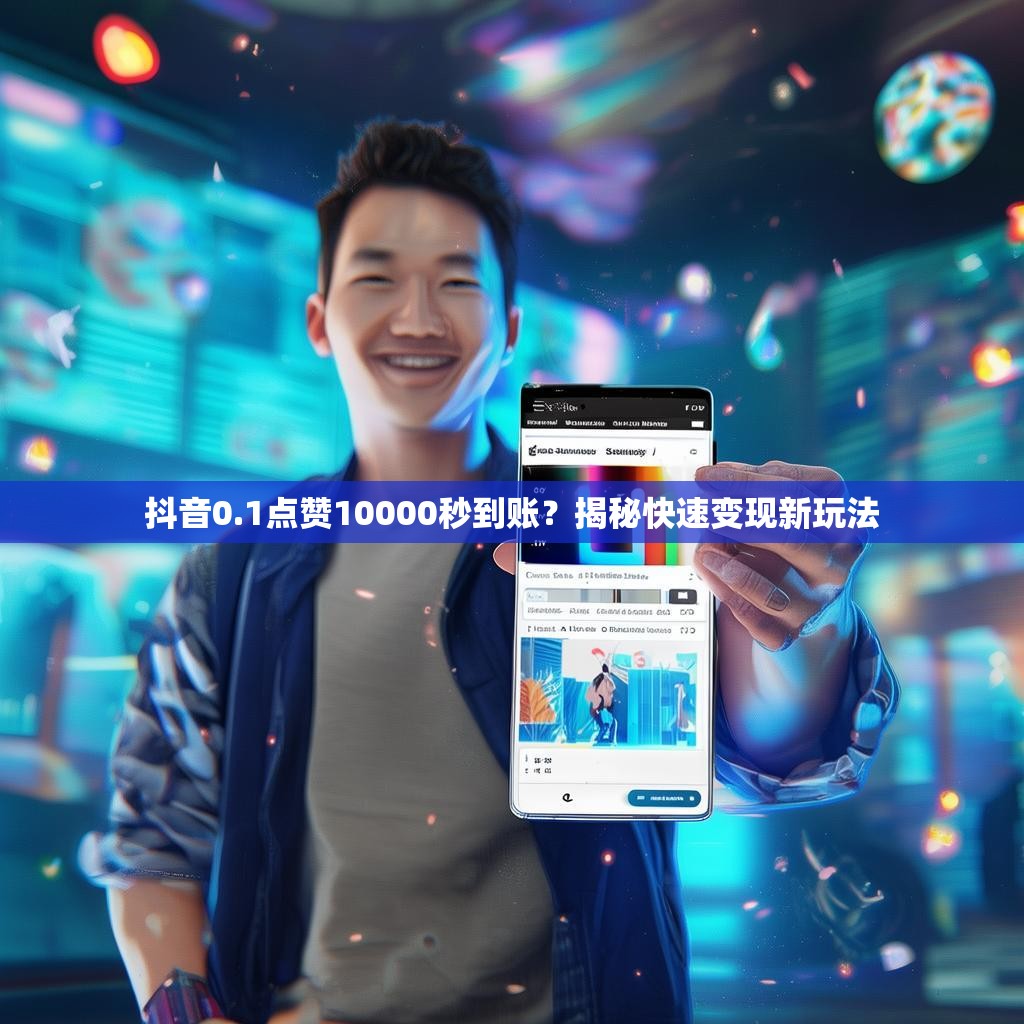 抖音0.1点赞10000秒到账?揭秘快速变现新玩法