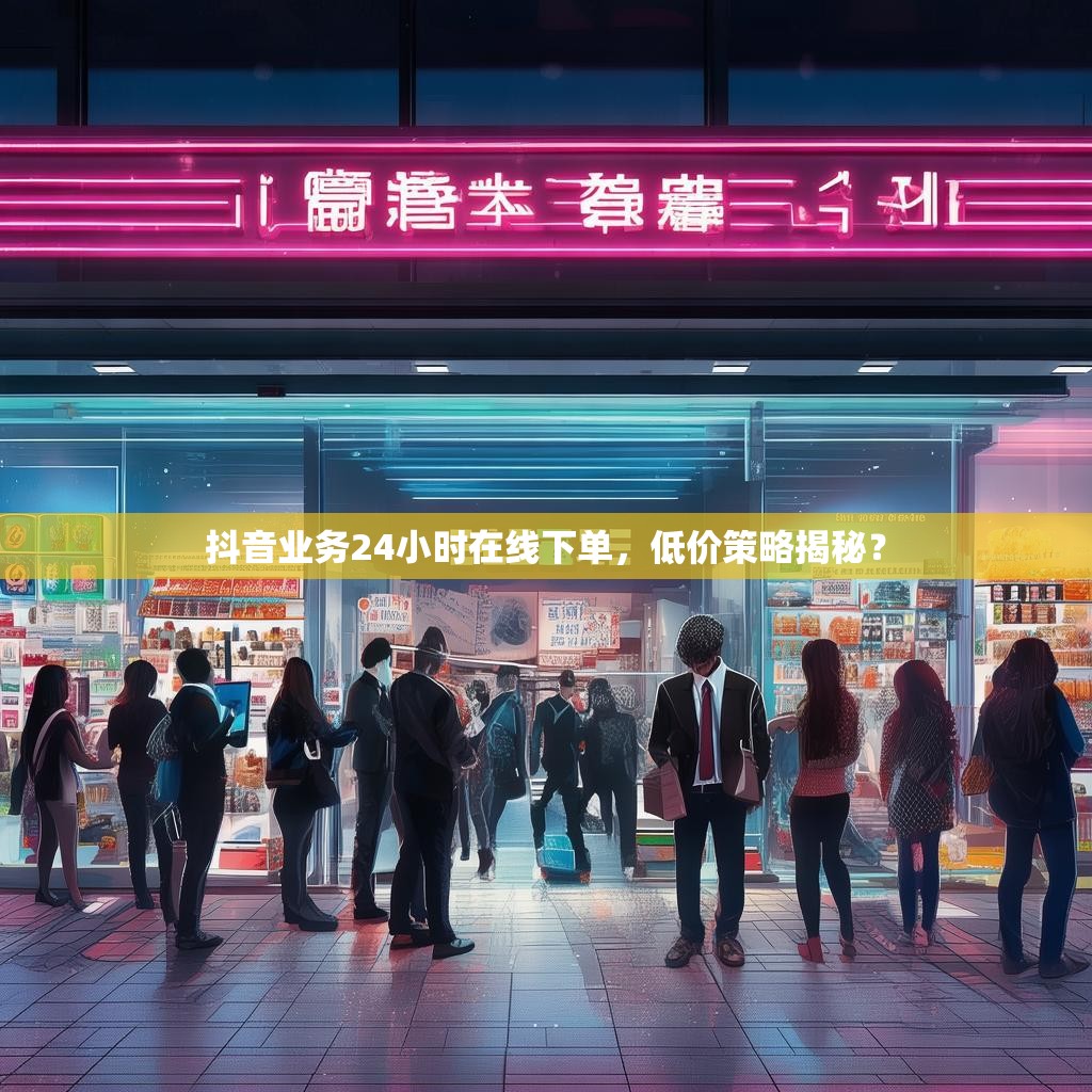 抖音业务24小时在线下单,低价策略揭秘?