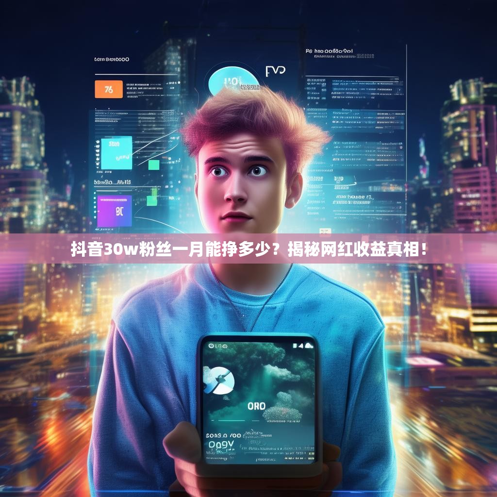 详细阅读:抖音30w粉丝一月能挣多少?揭秘网红收益真相! 抖音30w粉丝一月能挣多少?揭秘网红收益真相!