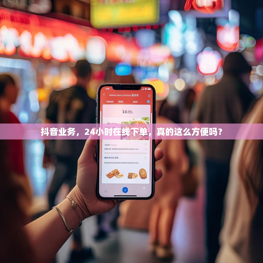 抖音业务，24小时在线下单，真的这么方便吗？