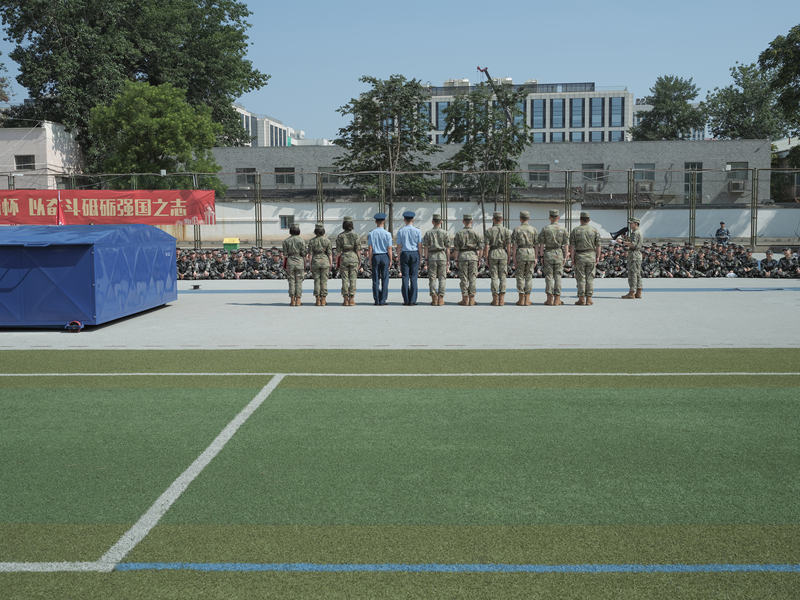 北京交通大学3600余名大一新生开启两周军训生活